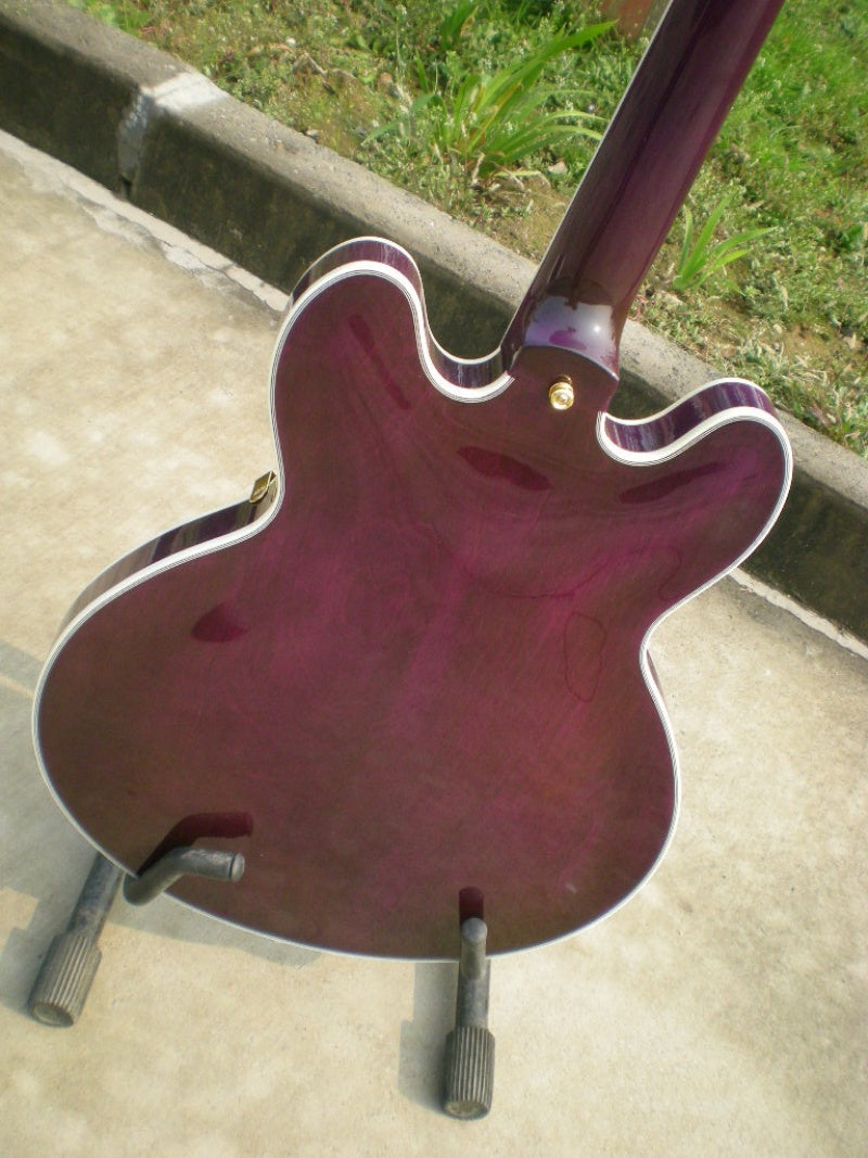 Factory Customized    Electric Guitar with Vintage Vintage  red wine color Electric Guitarop 214#