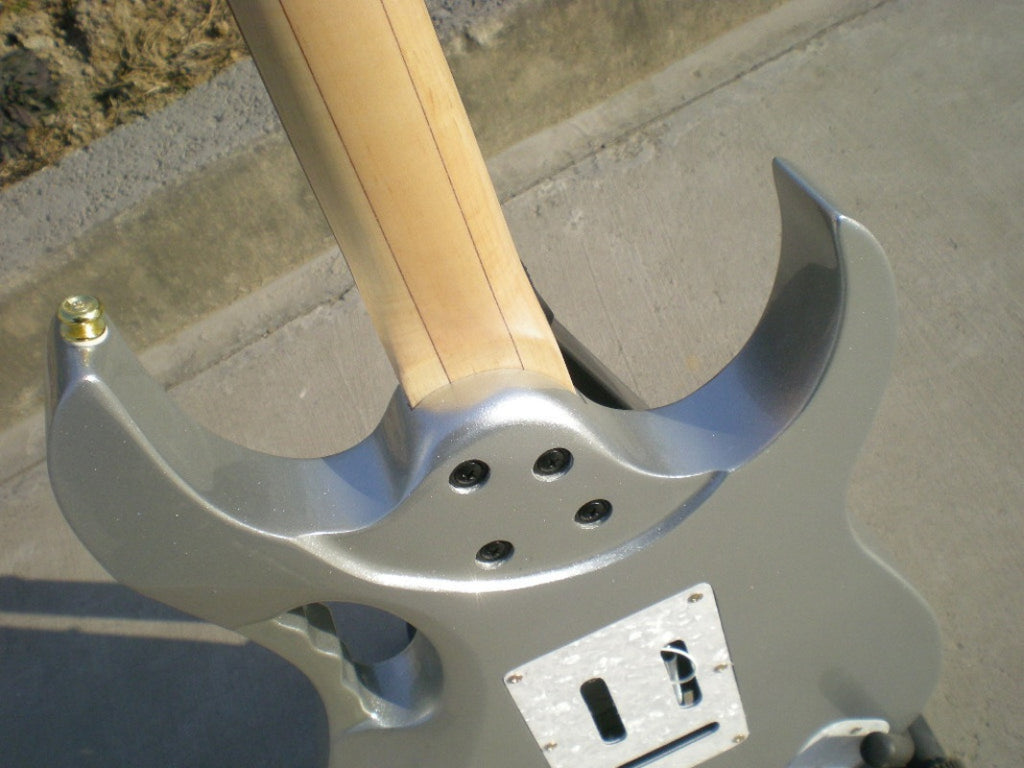 High Quality Left Hand  Grey  Color  Electric Guitar  6String  Honeycomb-shaped hollowing out  Lba  Z30#