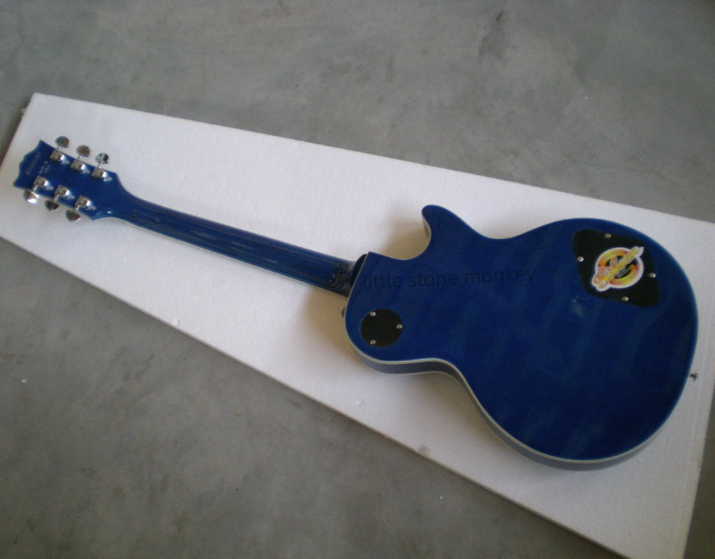 Factory Customized    Electric Guitar with Vintage Vintage blue color Electric Guitarop379#