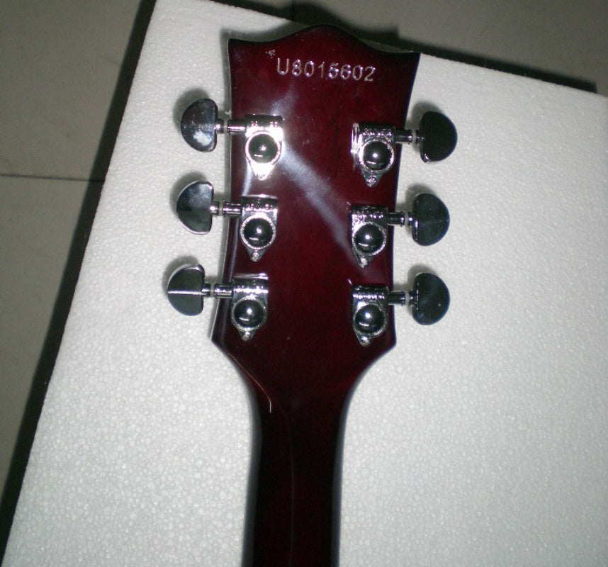 Factory Customized    Electric Guitar with Vintage red wine   color Electric Guitarop 218#