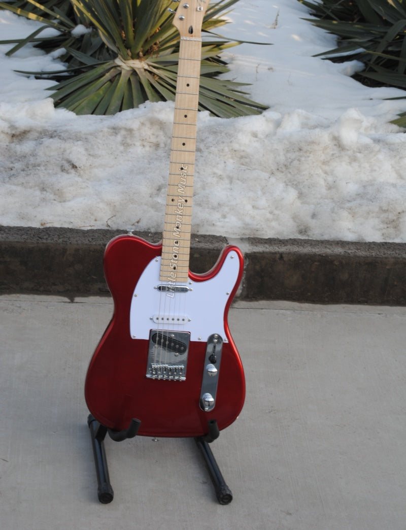 Factory Customized  6 Strings Navy  Electric Guitar with red and white  191#