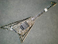 Ebony Body Pearl Panel Electric Guitar