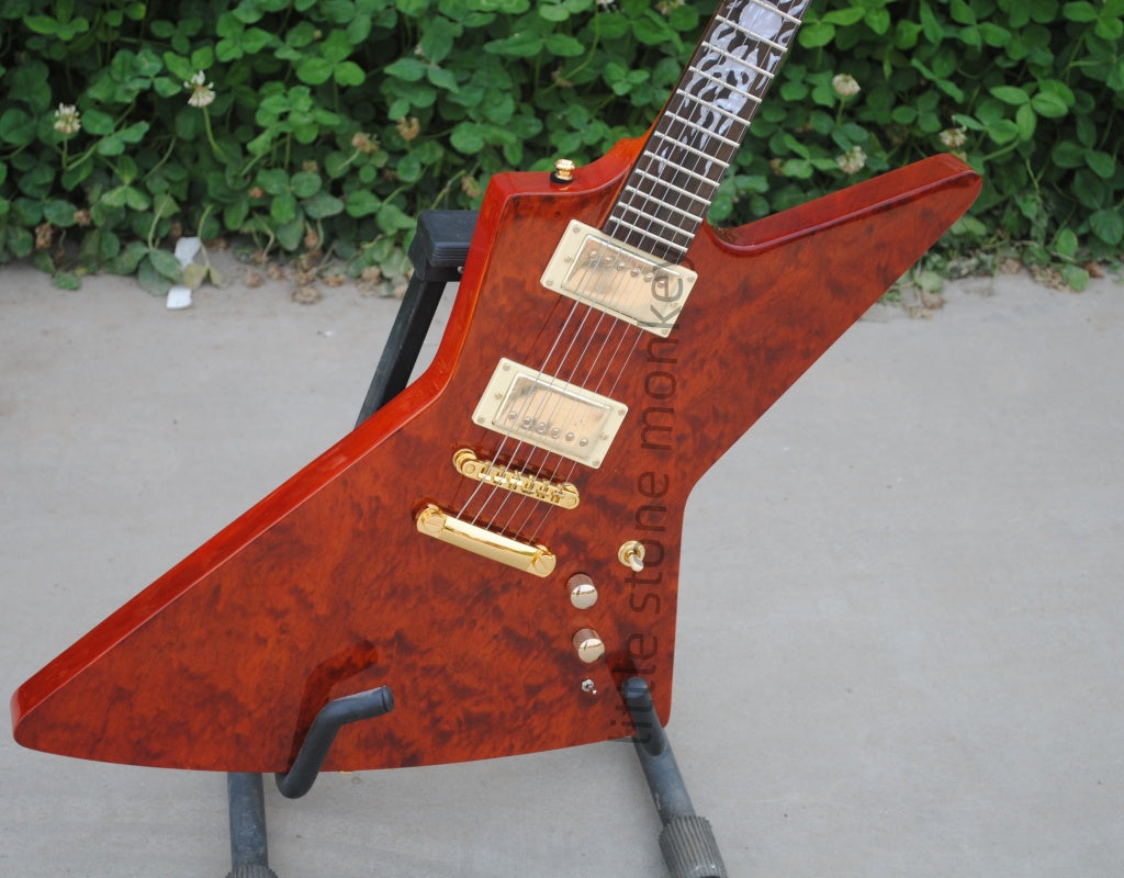 Factory Customized    Electric Guitar with Vintage Vintage red color Electric Guitarop364#