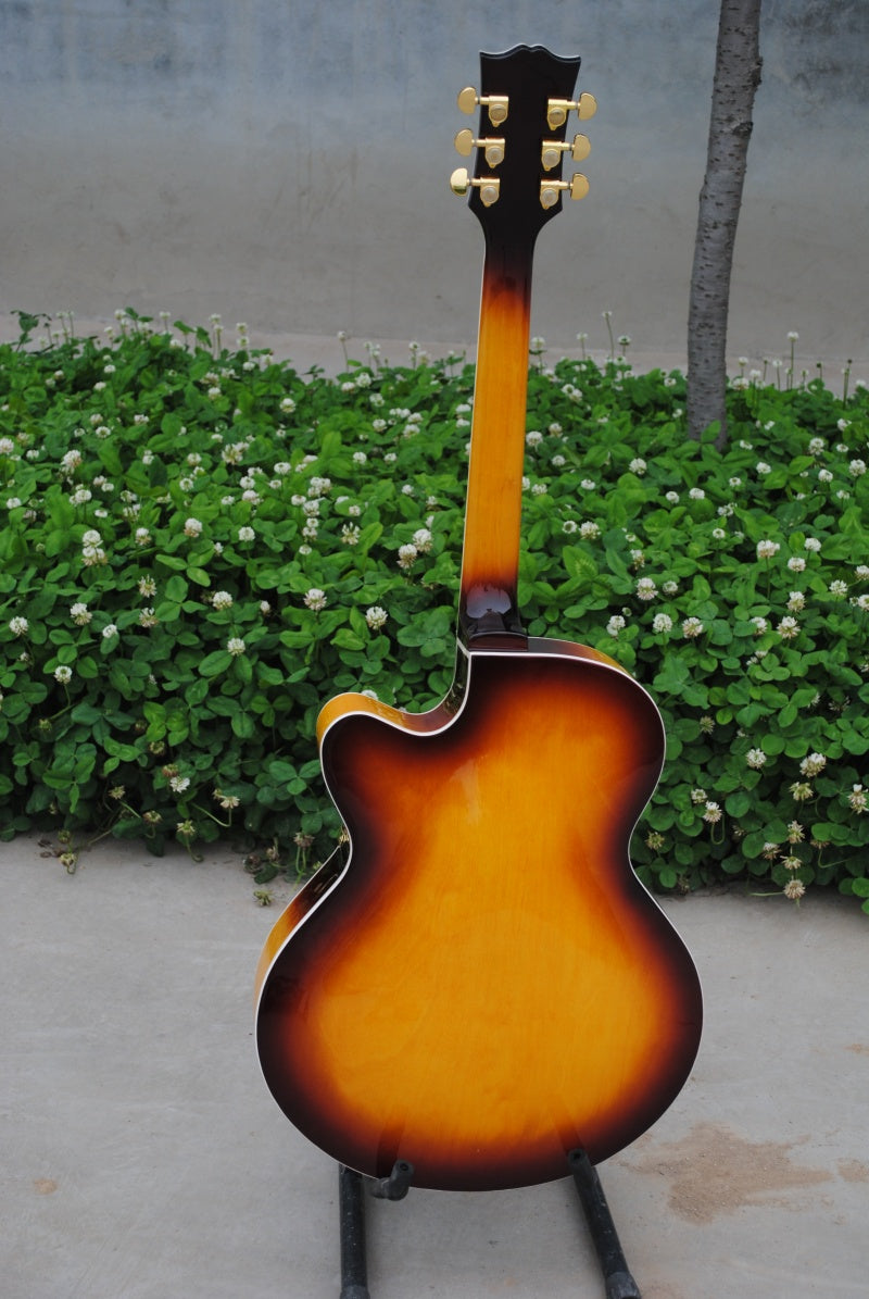 Factory Customized    Electric Guitar with Vintage wooden color Electric Guitarop 211#