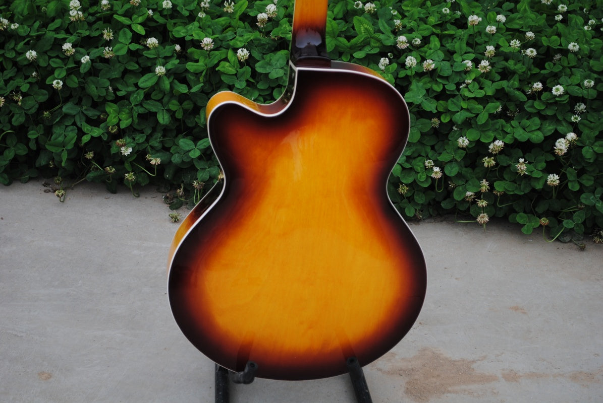 Factory Customized    Electric Guitar with Vintage wooden color Electric Guitarop 211#