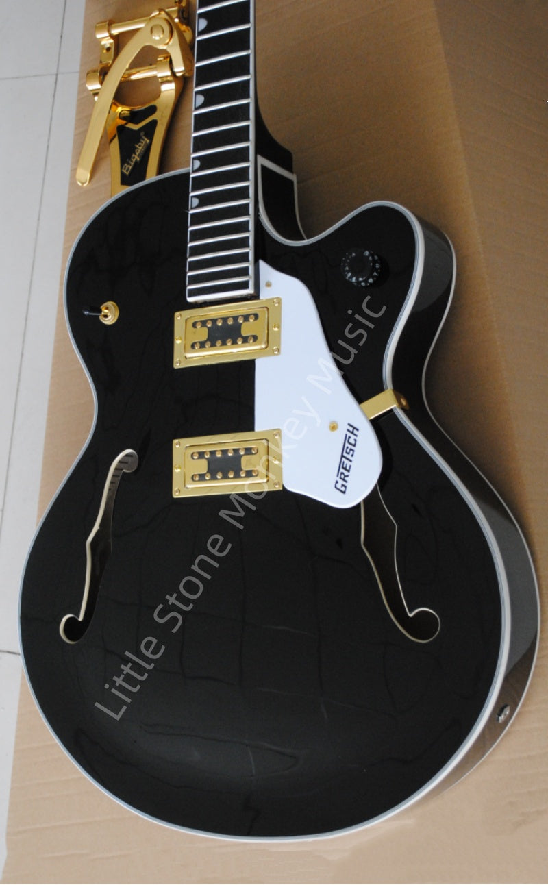 Factory Customized    Electric Guitar withThe black color of the lake water  Electric Guitarop 208#