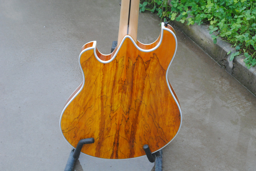 Factory Customized    Electric Guitar with Brown, natural wood color  Electric Guitarop 206#