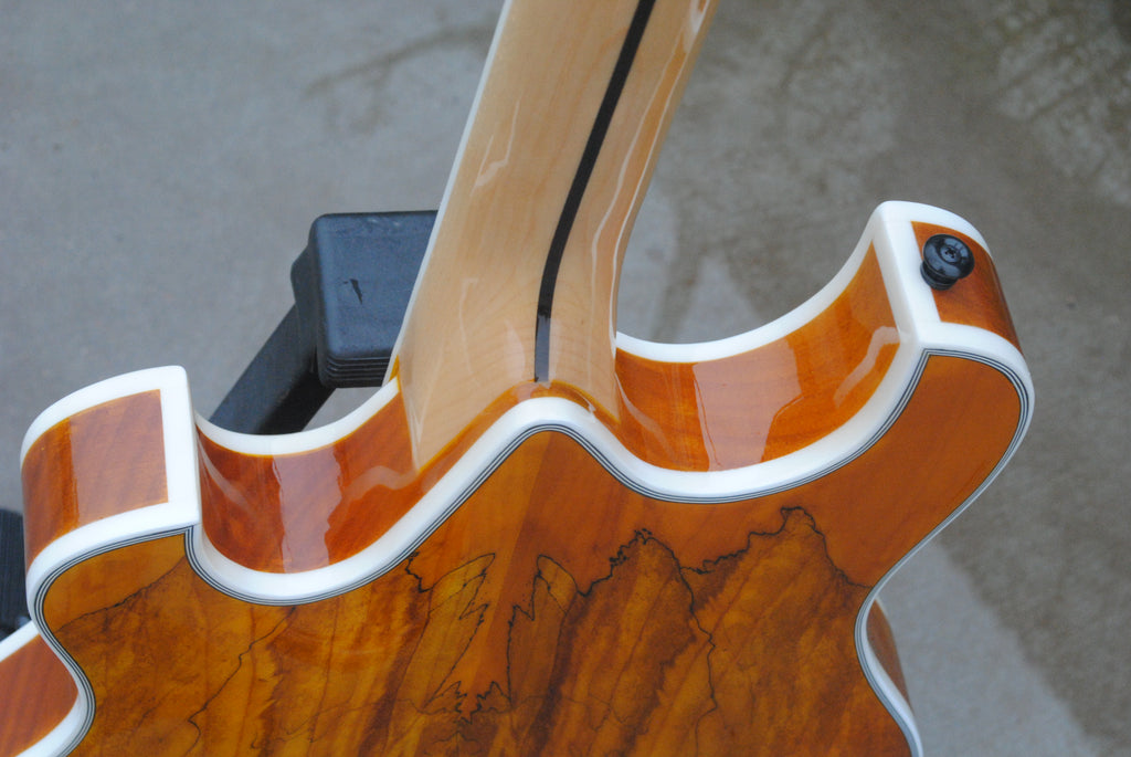 Factory Customized    Electric Guitar with Brown, natural wood color  Electric Guitarop 206#