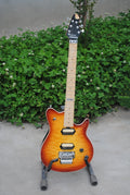 Customize Sunburst Glossy Electric Guitar  Sunburst Quilt Maple Wolfgang Style Electric Guitar Double Lock Tremolo HH Pickups Rock Guita Fen  EVH rz27#