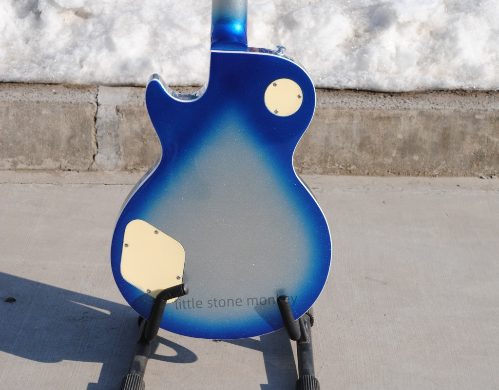 Factory Customized    Electric Guitar with Vintage Vintage Red and white circles black and white circles  Electric Guitarop383 384#