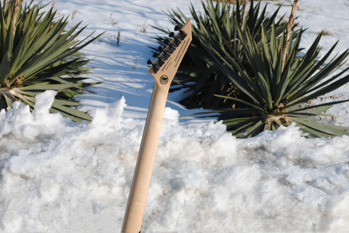 Electric Guitar With Sun And Moon Patterns