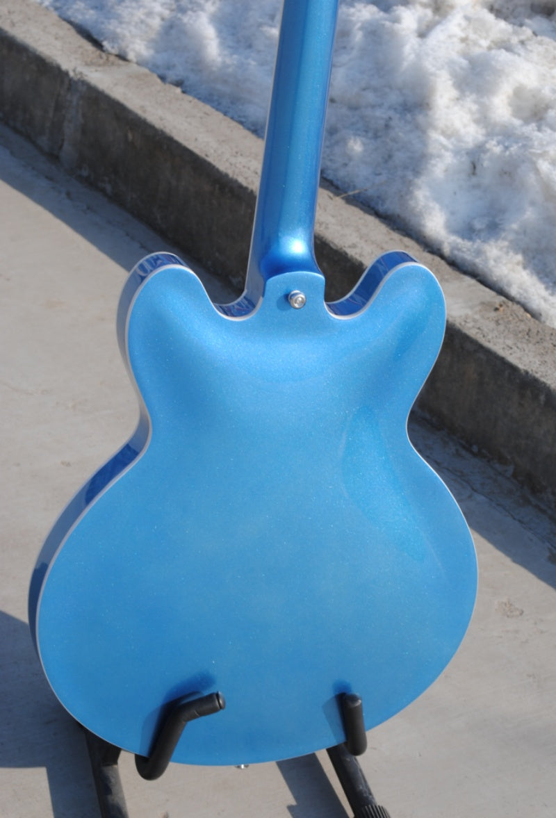 Factory Customized    Electric Guitar with Vintage Vintage blue color Electric Guitarop 213#