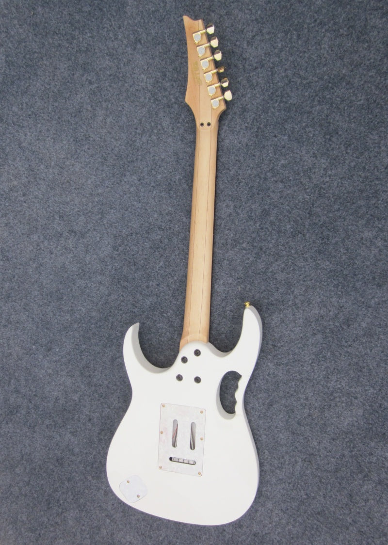 Customize White Color  Electric Guitar  JEM7V Steve Vai Signature Style White Electric Guitar Tree of Life Vine Inlay Fretboard Double Lock Floyd Rose Tremolo Gold Hardware HH Pickups Shred Metal Guitar Free Shipping  Lba Z29