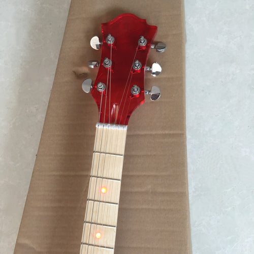 Customize Acrylic Body Red Electric Guitar LSM117
