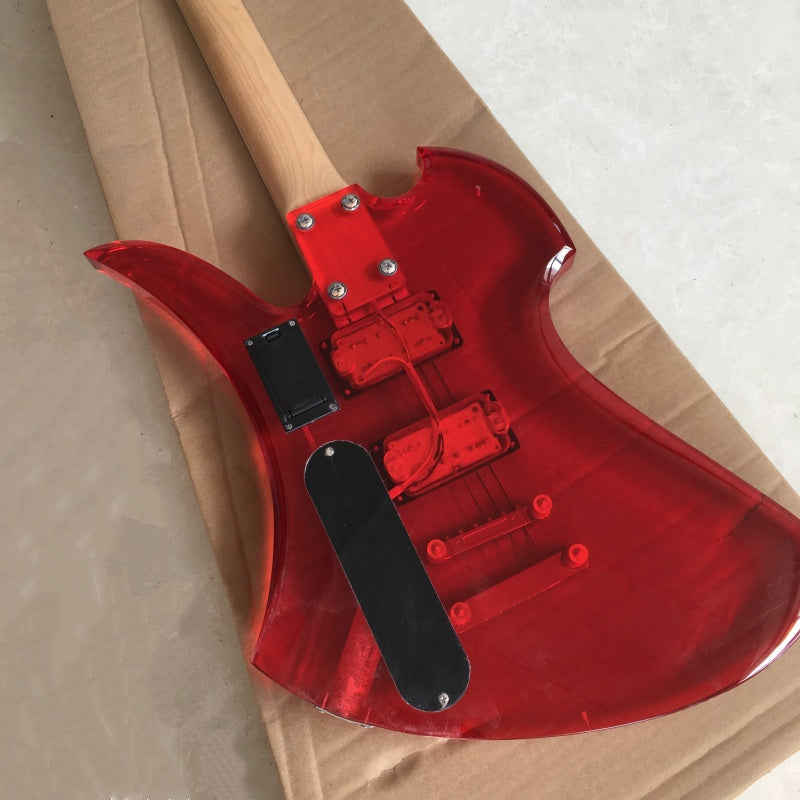 Customize Acrylic Body Red Electric Guitar LSM117