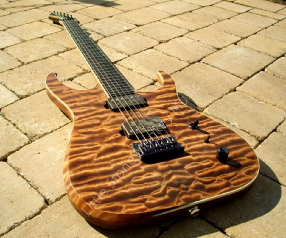 Brown Ripple Electric Guitar