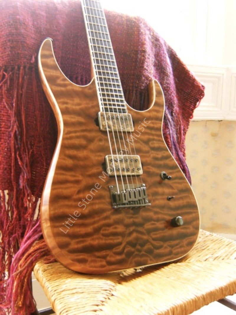 Brown Ripple Electric Guitar