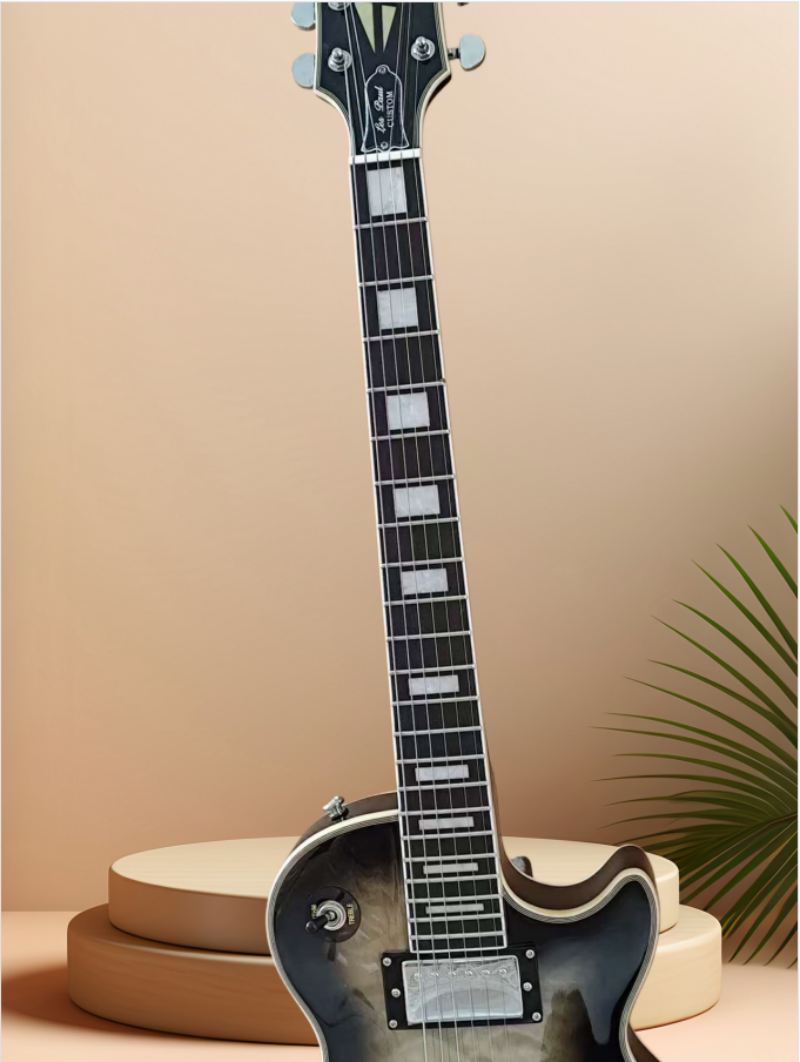 Electric Guitar 6 string Solid wood natural color guitar black and Ebony color  Gib  LP Z3# 3